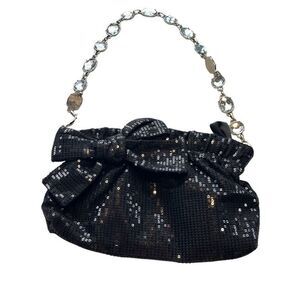 White House, black market, black sequin bag